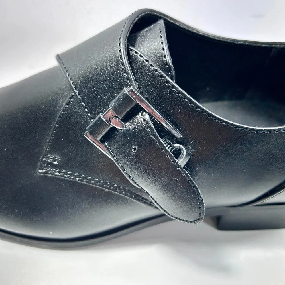 Alfani ‎ Elijah Single Monk Strap Men's Shoe Black 8M